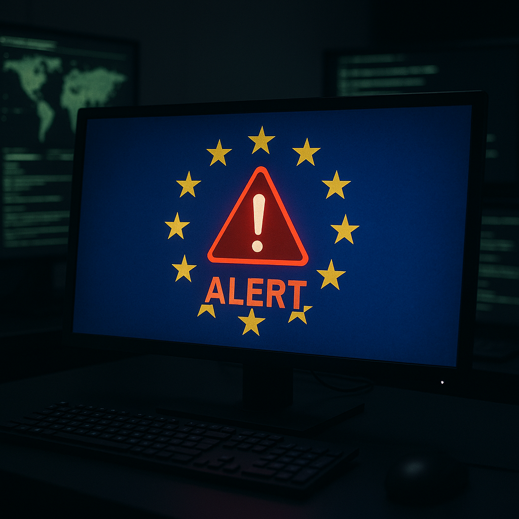 Cyber attack on European infrastructure